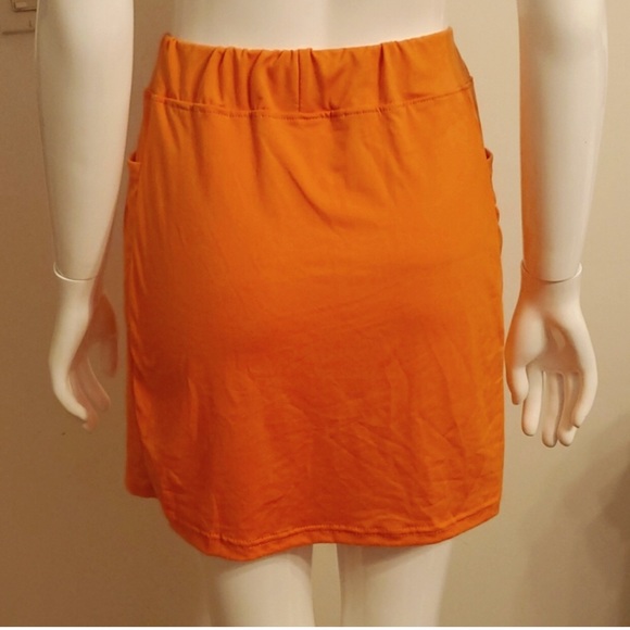 Be ready for Spring with this NEW Skort Skirt/Shorts Size XL Color Orange - Picture 3 of 6